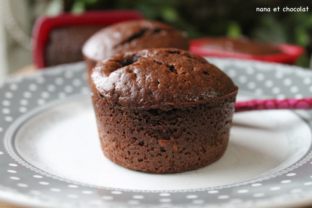 Muffins au chocolat sans beurre & sans reproches